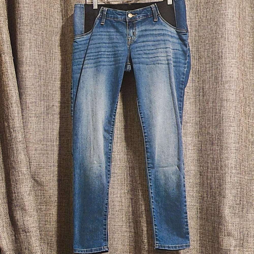 Isabel Maternity Jeggings Women's 8/29R Blue Med Wash Denim Jeans Stretch Casual